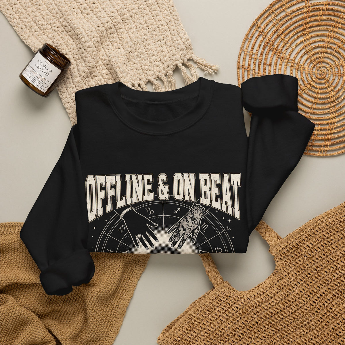 Offline & On Beat Crewneck