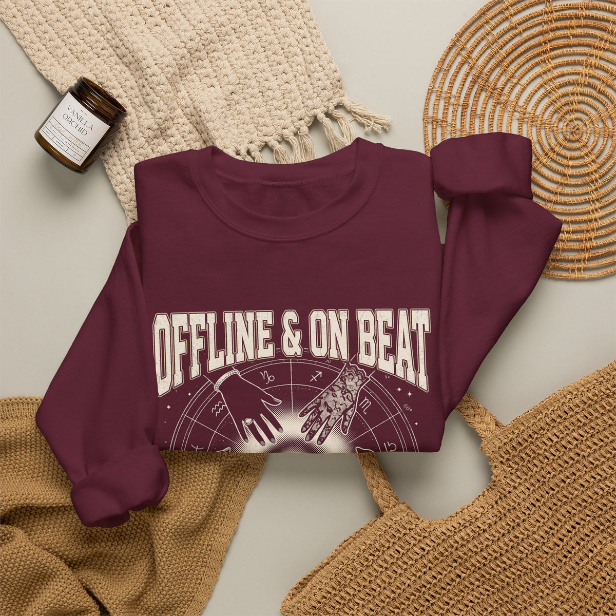 Offline & On Beat Crewneck