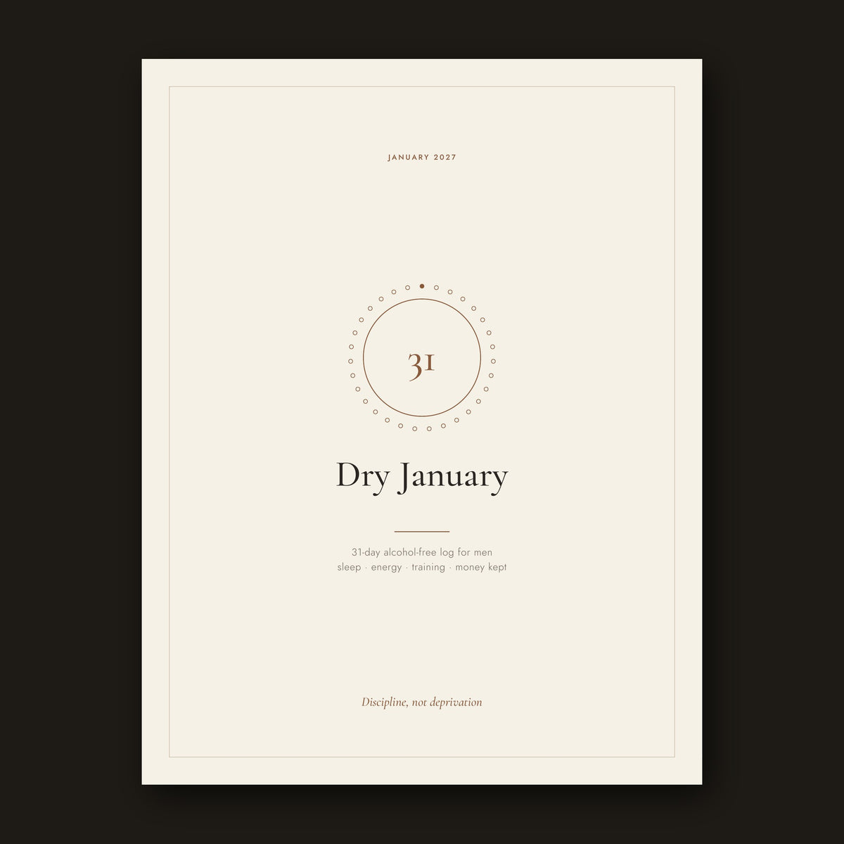 Dry January for Men cover