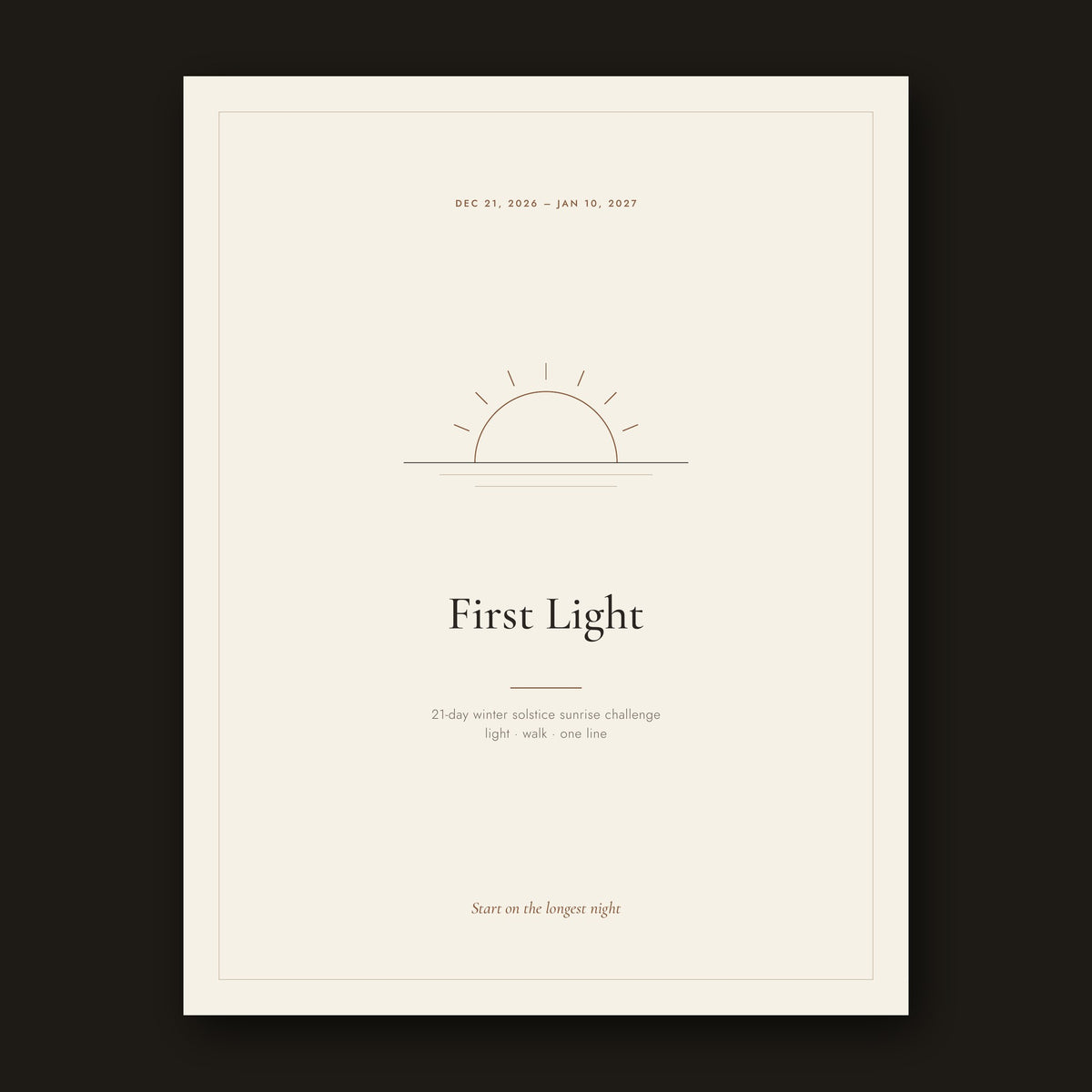 First Light cover