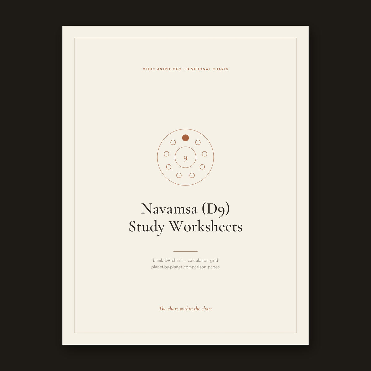 Navamsa D9 Study Worksheets cover