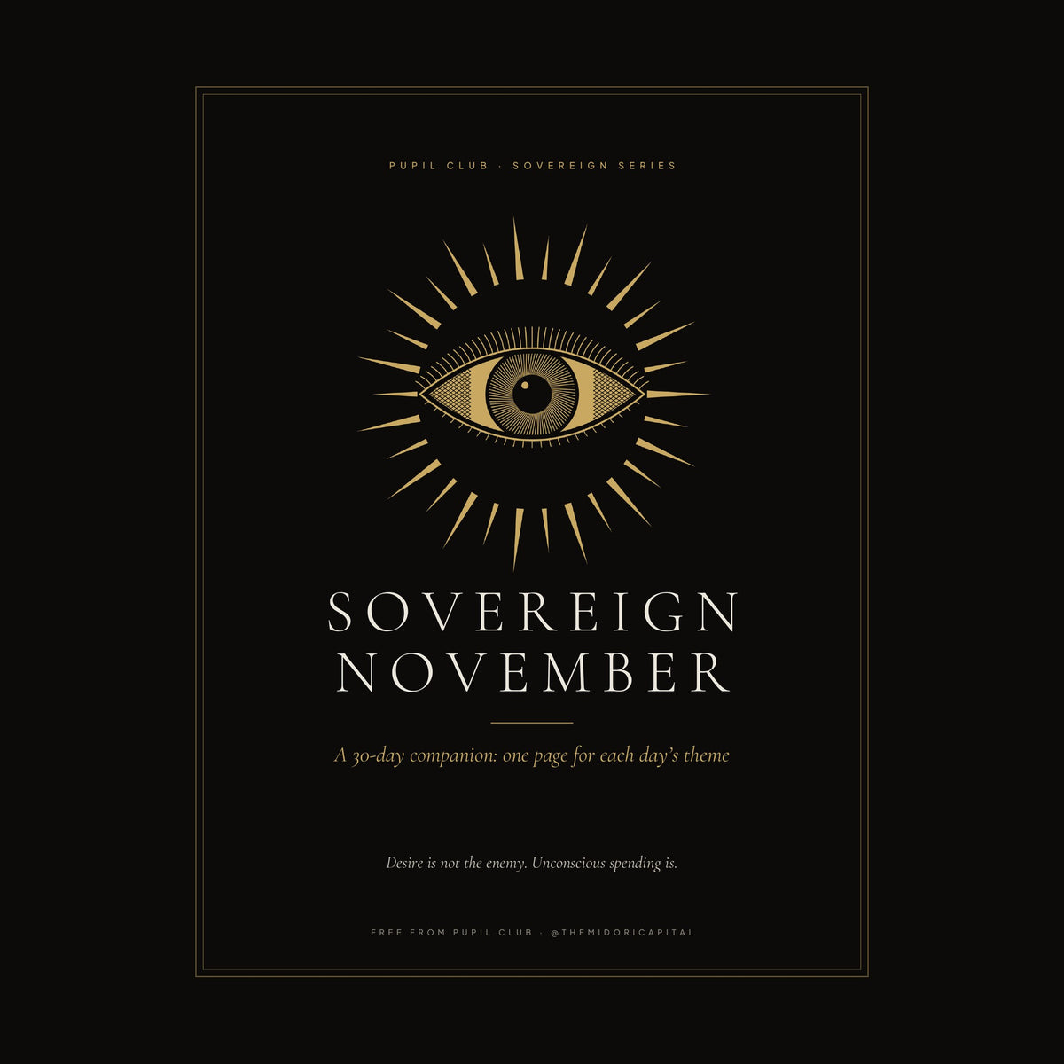 Sovereign November: A 30-Day Companion, cover