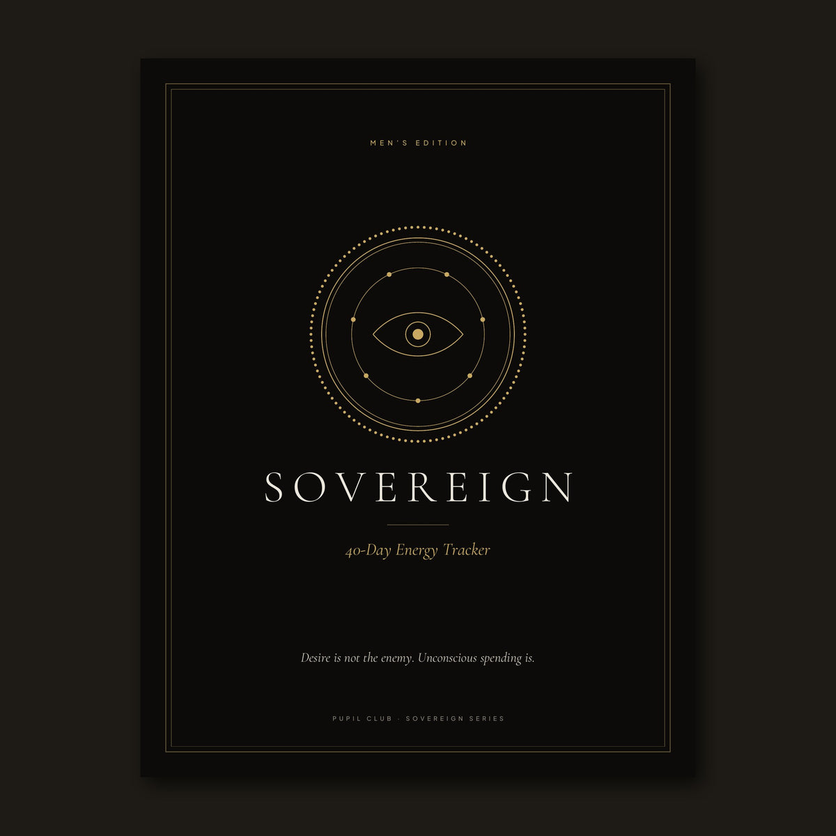 Sovereign 40-Day Energy Tracker for Men | Fillable Habit Tracker PDF