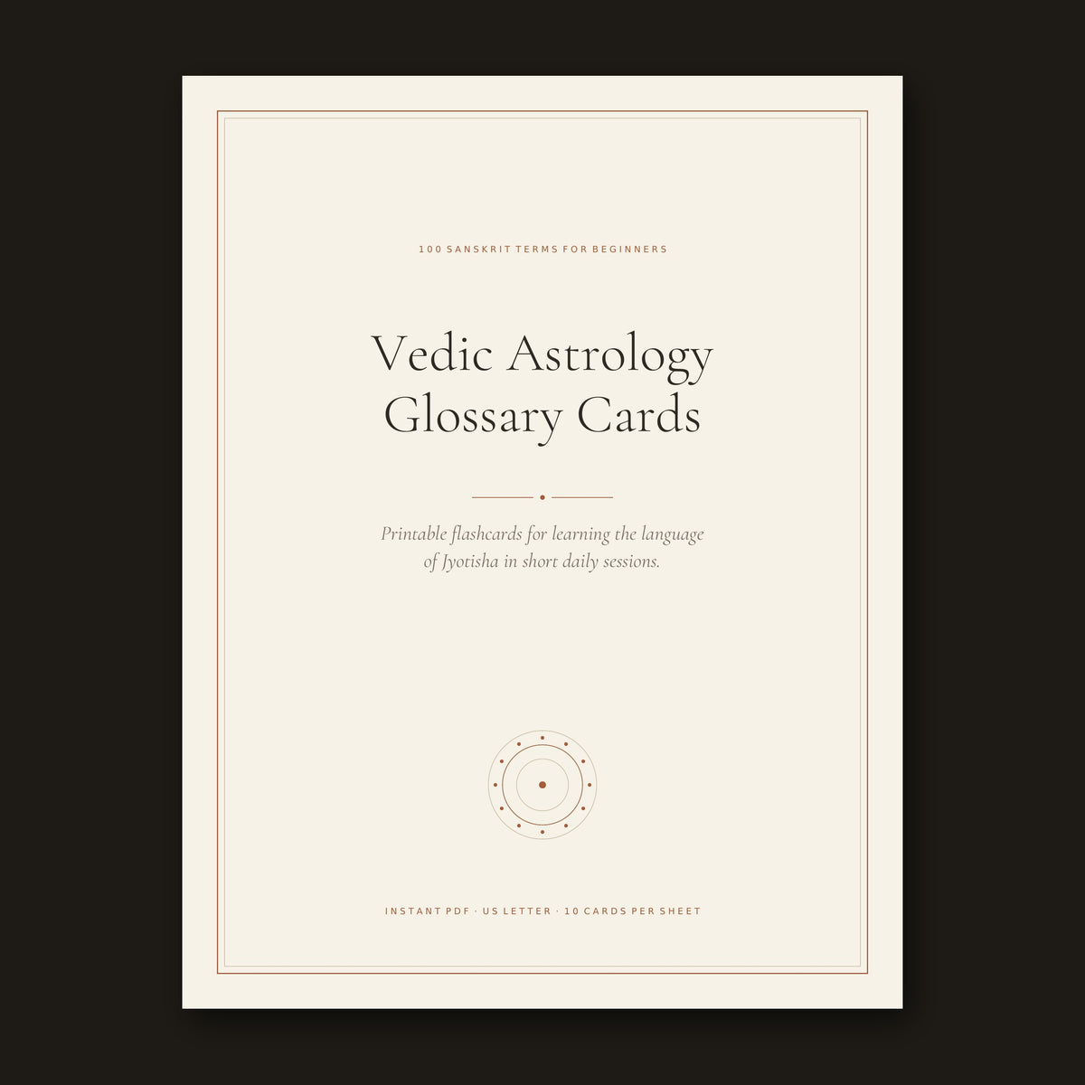 Vedic Astrology Flashcards cover